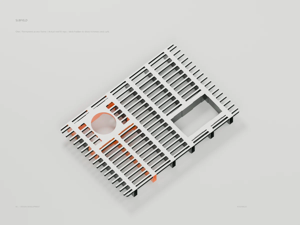 Roof / permanent trimmer and curb