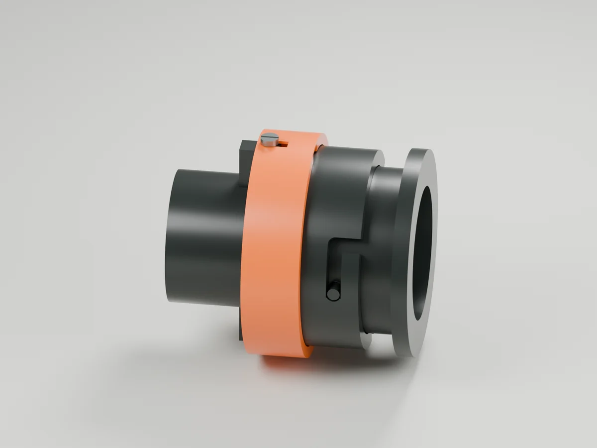 Installed stops — six displayed CAD mechanism parts