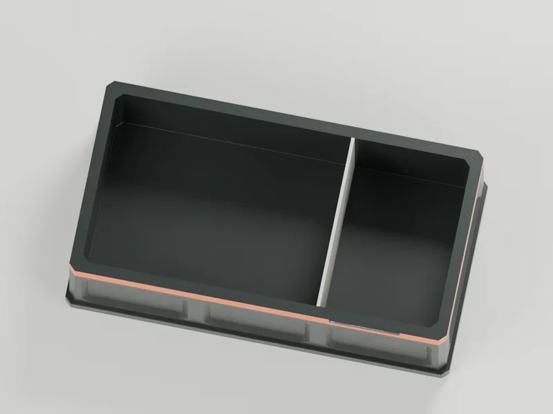 SUB1500 — Horizontal cutaway. Development CAD; not a manufacturing release.