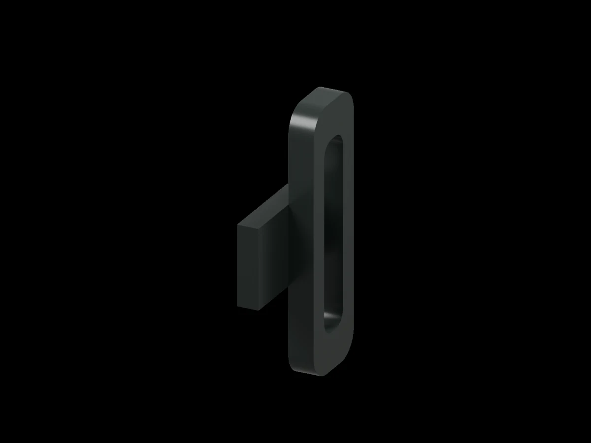 R2 handle candidate. R2 separate handle and support-bridge candidate. It clears the audited head sweep but has not been integrated into the reactor assembly or structurally qualified.